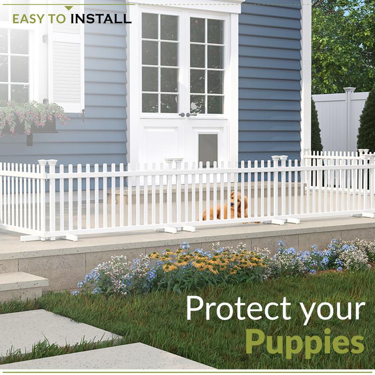 Portable Puppy Fence Kit (22in H x 44in W) (2 Pack)